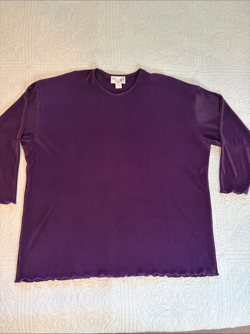 Women’s Ribbed Long Sleeve Mini Dress or Top